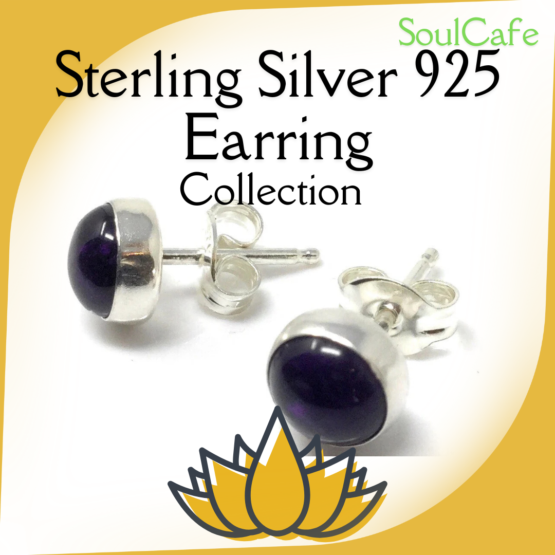 Crystal Gemstone Sterling Silver Earrings