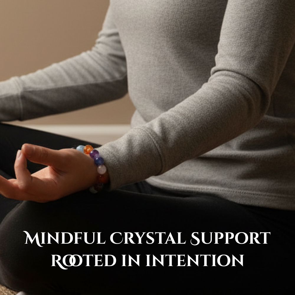 Immune System Crystal Gemstone Bead Bracelet - Soul Cafe Gift Box and Tag