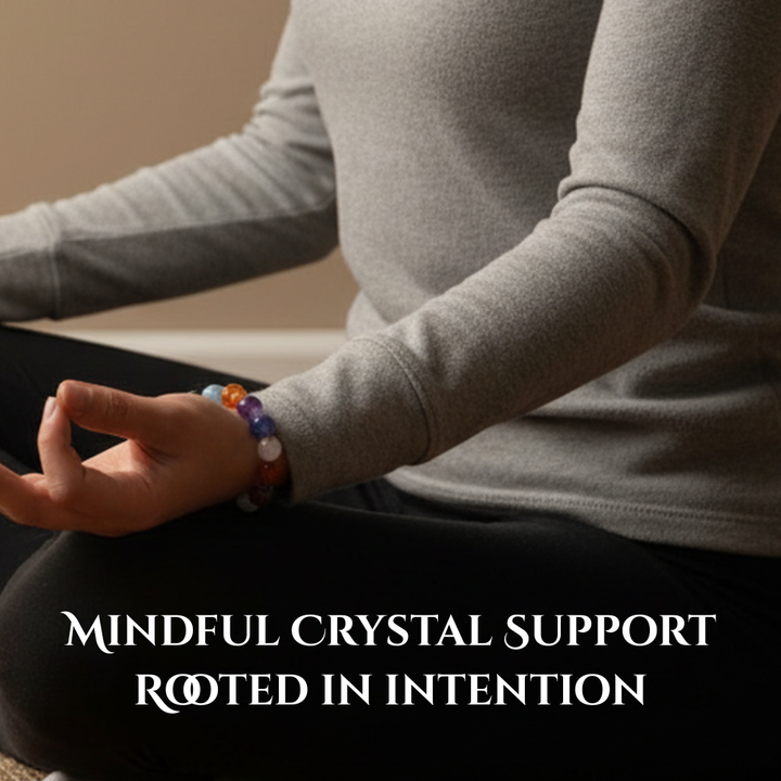 Immune System Crystal Gemstone Bead Bracelet - Soul Cafe Gift Box and Tag