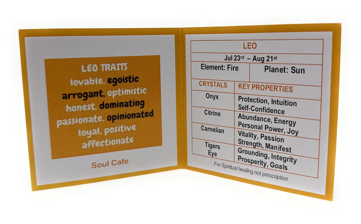 Leo Crystal Bracelet - Power Bracelet - Zodiac Birthstones - Gift Box & Tag