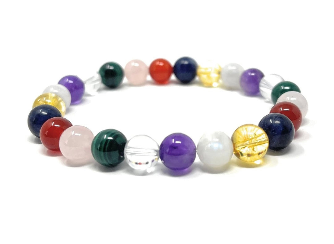 Crystal Gemstone Bead Bracelet for Holistic Support with PMS - Soul Cafe Gift Box and Tag