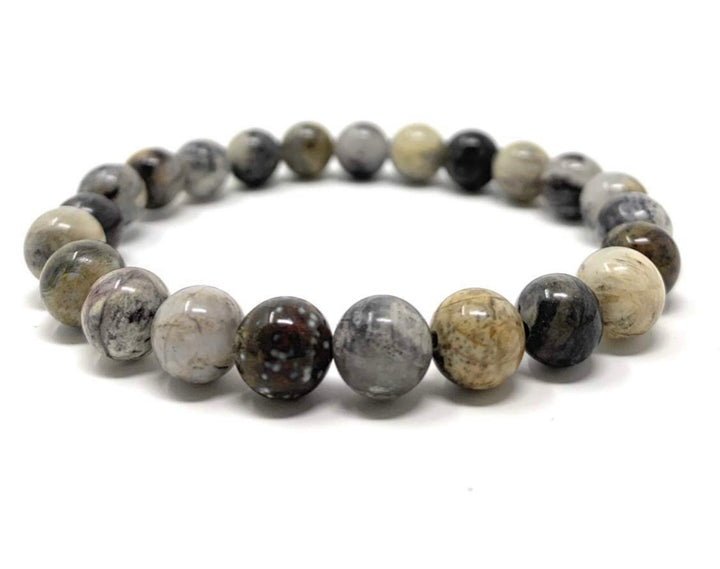 Ocean Jasper Power Bead Crystal Bracelet - Crystal Gemstone Bracelet - Gift Box & Tag