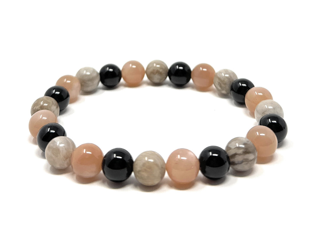 Gift for Partner - Stretch Bead Crystal Gemstone Bracelet - Soul Cafe Gift Box & Tag