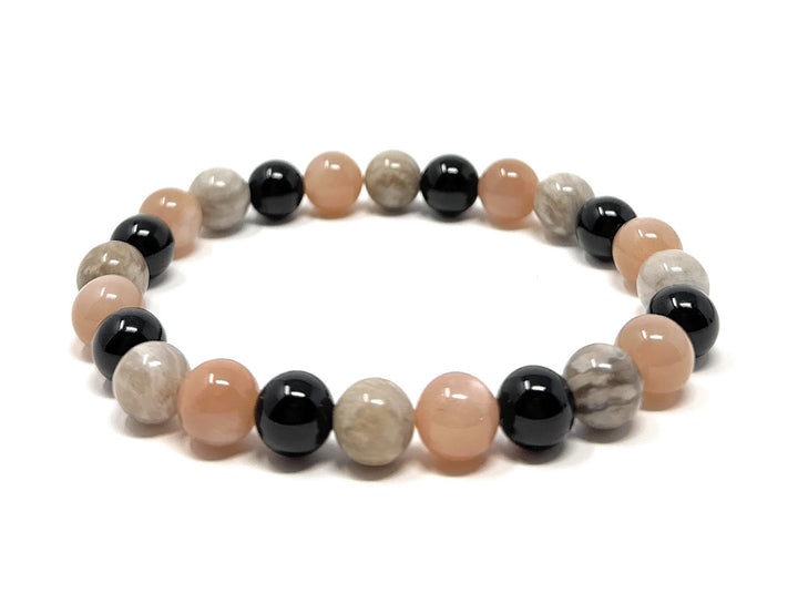 Gift for Partner - Stretch Bead Crystal Gemstone Bracelet - Soul Cafe Gift Box & Tag