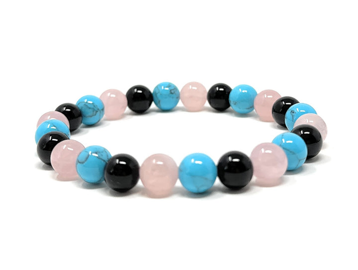 Gift for Aunty - Auntie - Stretch Bead Crystal Gemstone Bracelet - Soul Cafe Gift Box & Tag