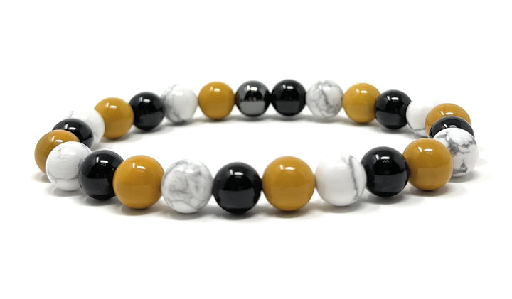 Gift for Brother - Stretch Bead Crystal Gemstone Bracelet - Soul Cafe Gift Box & Tag