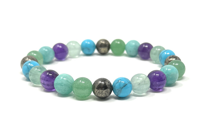 Soulcafe I Am Wealthy Affirmation Crystal Bracelet – Handmade Gemstone Bead Bracelet for Abundance, Prosperity & Positive Energy - Law of Attraction Crystals - SoulCafe Gift Box and Tag -  S/M/L/XL