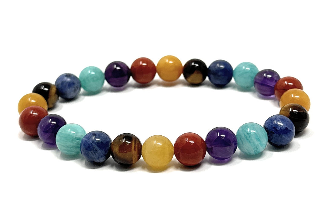 I Am Motivated - Affirmation Crystal Gemstone Bead Bracelet - Law of Attraction Crystals - SoulCafe Gift Box and Tag -  S/M/L/XL