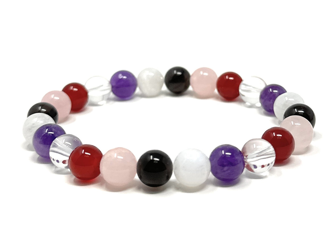 I Am Worthy - Affirmation Crystal Gemstone Bead Bracelet - Law of Attraction Crystals - SoulCafe Gift Box and Tag -  S/M/L/XL
