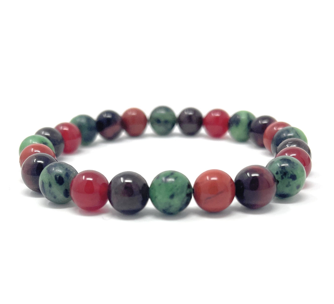 Love & Passion Crystal Gemstone Stretch Bracelet - Soul Cafe Gift Box and Information Tag