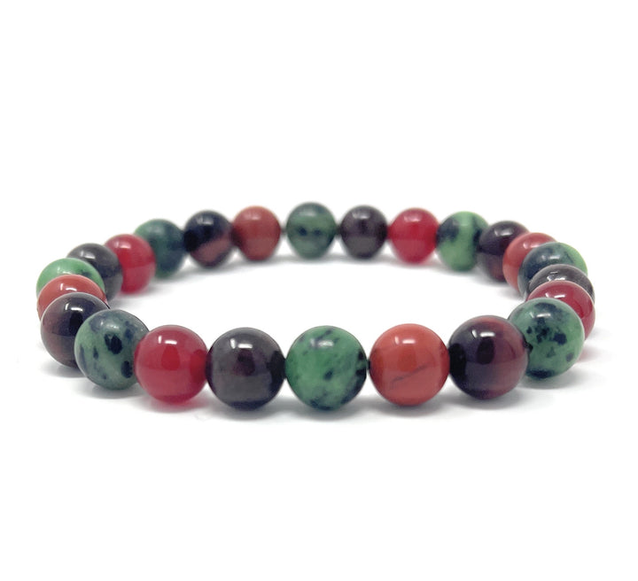 Love & Passion Crystal Gemstone Stretch Bracelet - Soul Cafe Gift Box and Information Tag