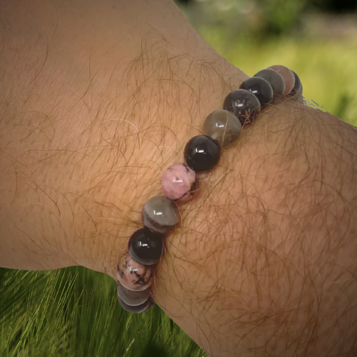 Gift for Dad - Stretch Bead Crystal Gemstone Bracelet - Soul Cafe Gift Box & Tag