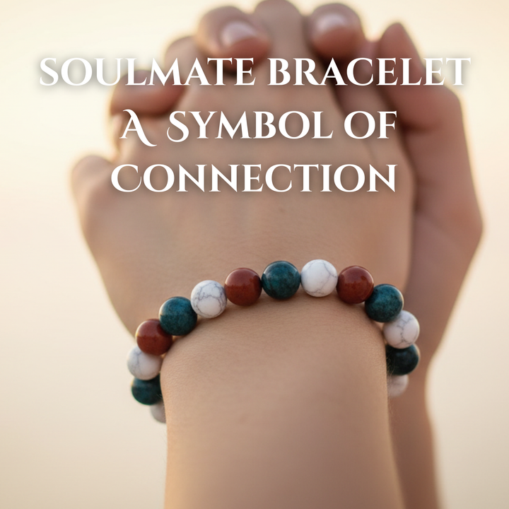 Soulcafe Soulmate Crystal Bead Bracelet – Love & Connection Gemstone Stretch Bracelet