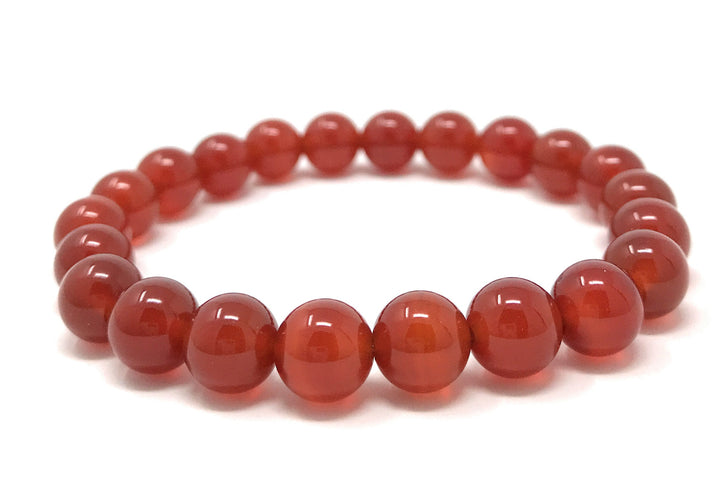 Carnelian Power Bead Crystal Bracelet - Crystal Gemstone Bracelet - Soul Cafe Gift Box & Tag